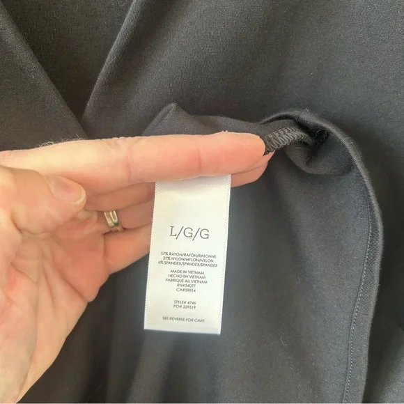 Cabi Composer Top Womens Large Black Button Up Long Sleeve Style 4746 Career - Picture 6 of 9